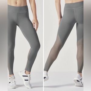 SOLD** Fabletics Polly Harbor Gray Mesh Inset Leggings Small
